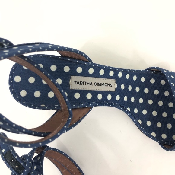Tabitha Simmons 36 5.5 Polka Dot Sandals Heels - Picture 3 of 5